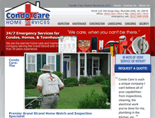Tablet Screenshot of condo-care.com